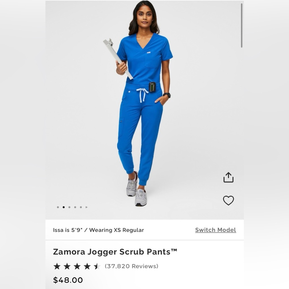 Royal Blue FIGS women’s joggers size MEDIUM